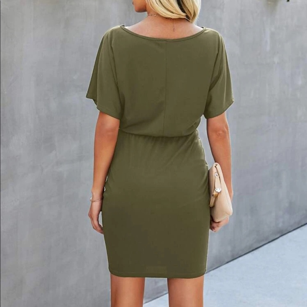 Boho fitted belted mini dress - Picture 14 of 16